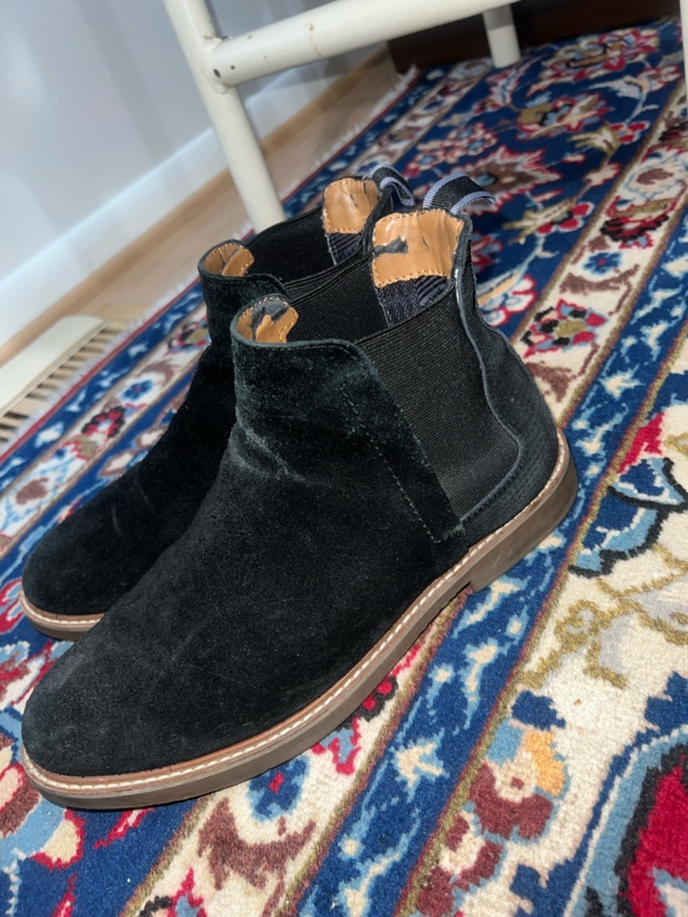 Steve Madden highlyte black suede Chelsea boots mens sz 8